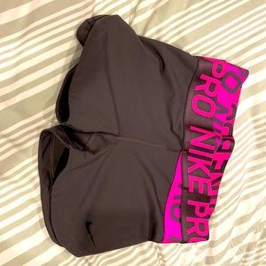 Nike pro spandex shorts